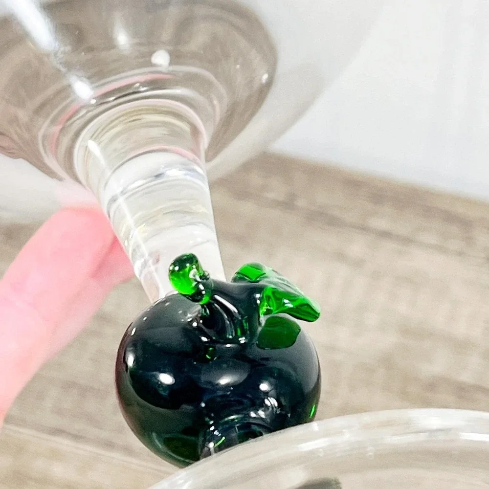 Vintage‎ Handblown Apple Martini Glass